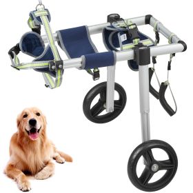 2 Wheels Dog Wheelchair for Back Legs, Pet Wheelchair Lightweight & Adjustable Assisting in Healing, Dog Cart/Wheelchair for Injured, Disabled